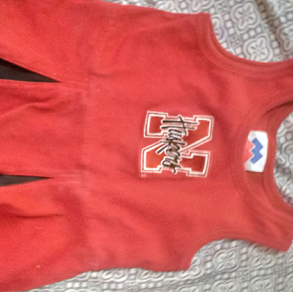 3/6 month. Nebtaska husker cheer outfit
